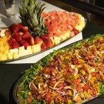 Special Events Gallery - two platters of food. one of fruit and the other of veggies